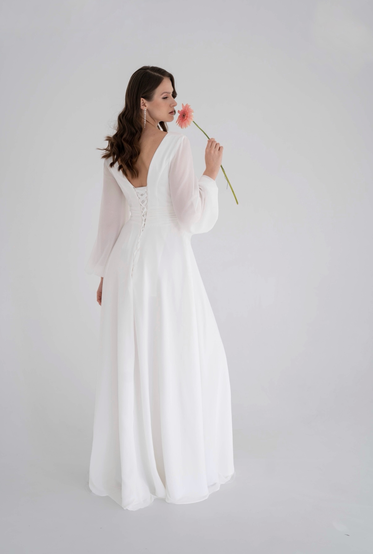 Свадебное платье без шлейфа