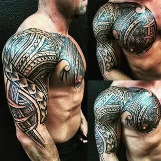 Татуировки на плече для мужчин со смыслом - фото и идеи