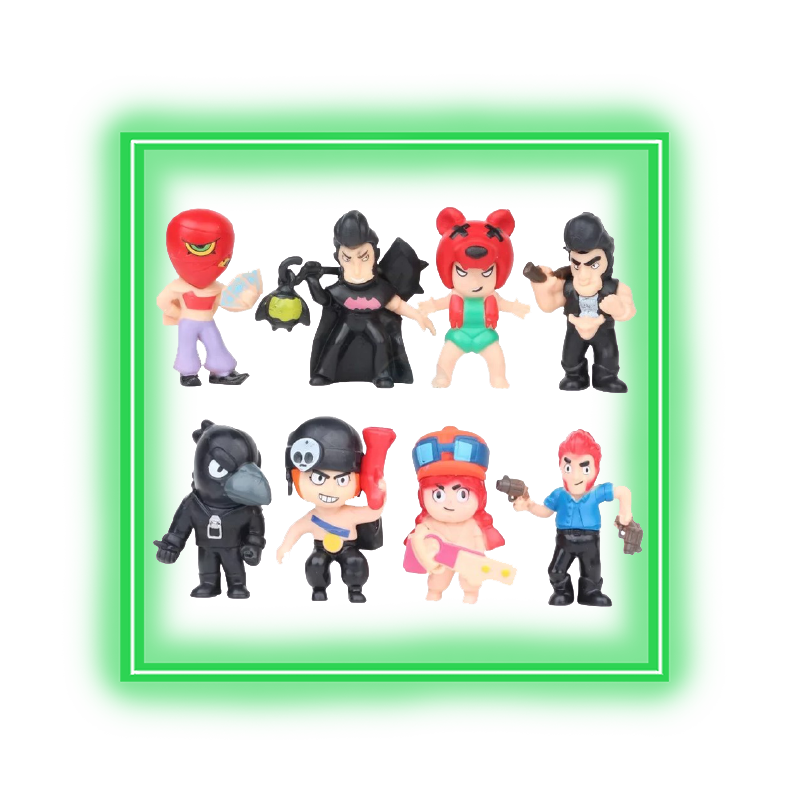 Набор случайных 20 фигурок Brawl Stars с картами