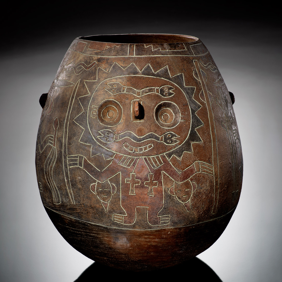 Сосуд. Паракас, 200 г. до н.э. - 1 г. н.э. Коллекция The National Museum of the American Indian, New York.