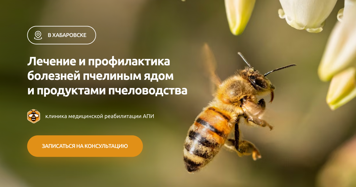 Лечение и профилактика болезней пчелиным ядом и продуктами пчеловодства