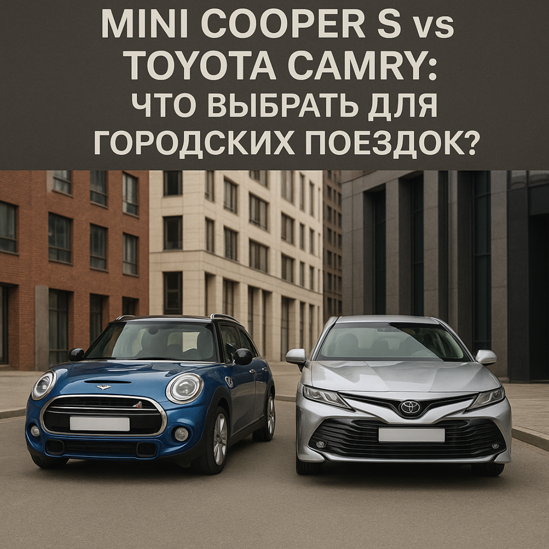 Mini Cooper S vs Toyota Camry: что выбрать для городских поездок?