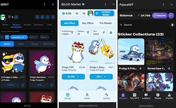 Where to buy NFT stickers on Telegram