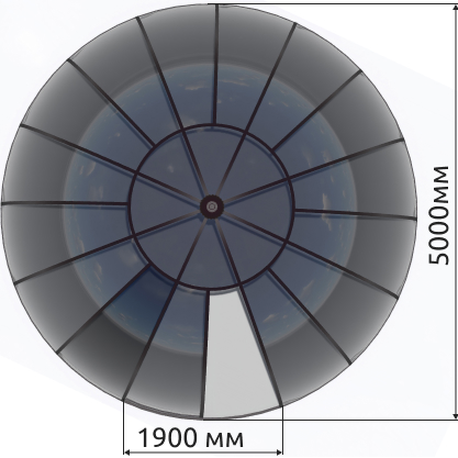 Купол для бассейна