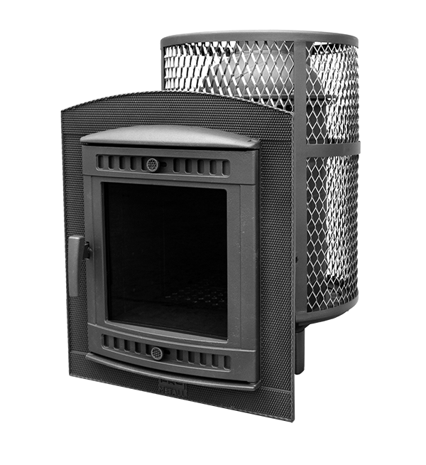 Печь для бани Атмосфера M сетка со стеклом (до 14 куб.м.)