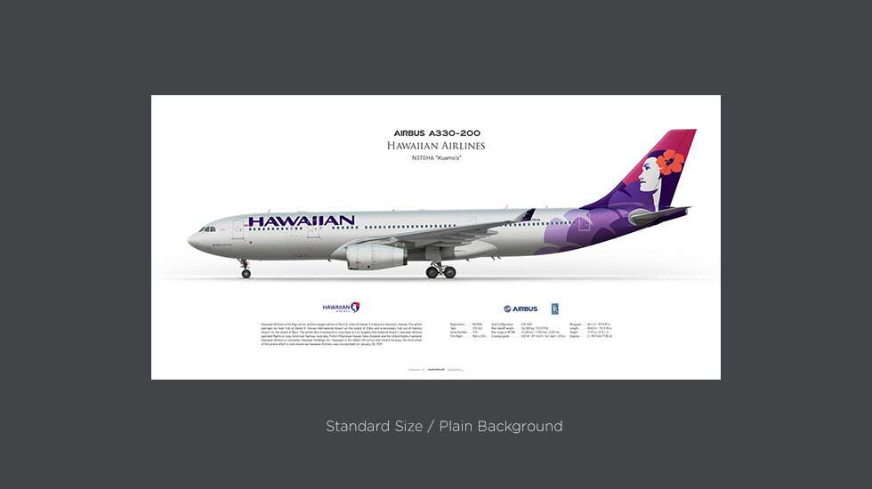 Hawaiian Airlines Airbus A330‑200 N370HA | Aviaposter