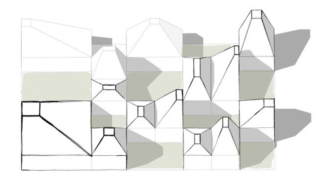 Altai. Fragment of the hotel complex layout