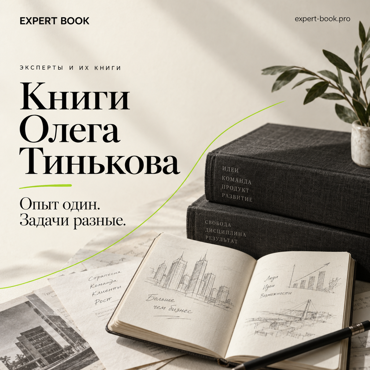 Книги Олега Тинькова — опыт один, задачи разные