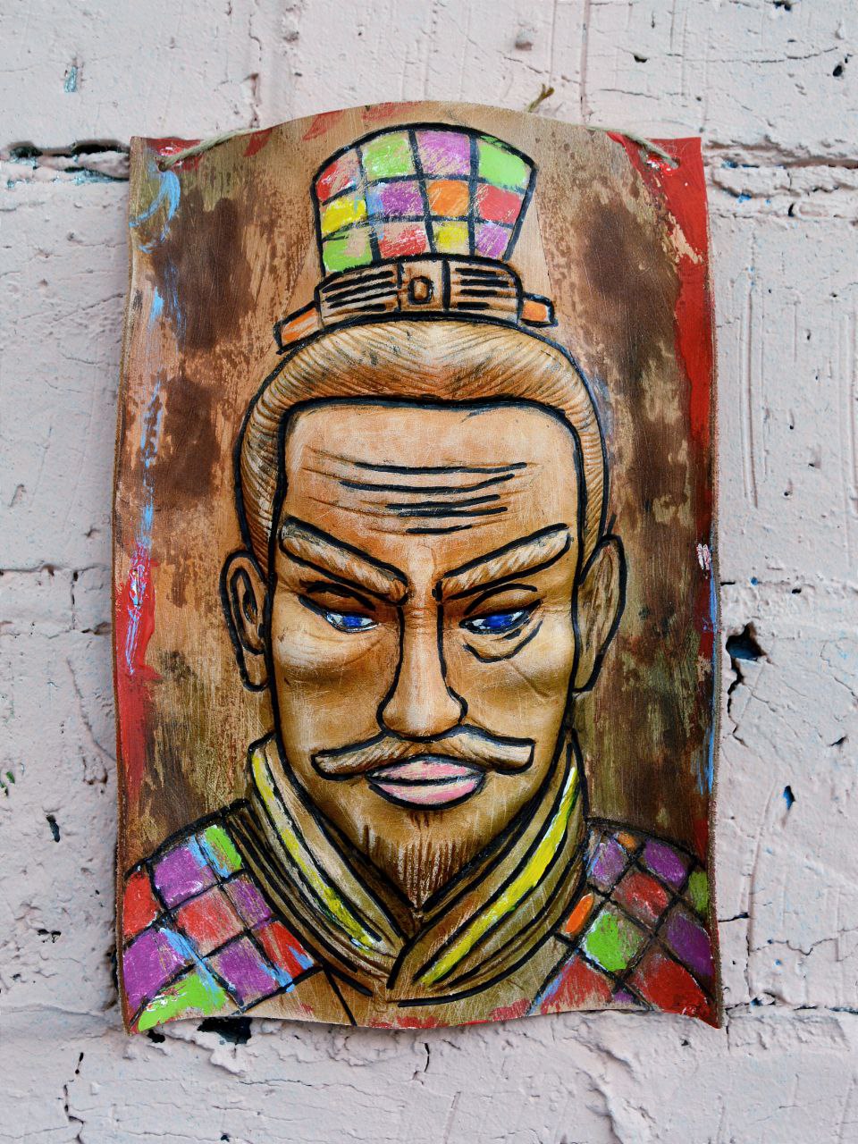 Скульптура настенная из фактурной кожи А.МузылевЪ &quot;Авангард Дзен Гранжа 7&quot;