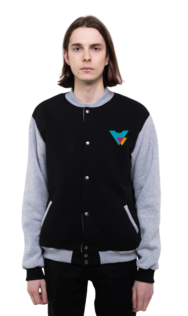 бомбер черный