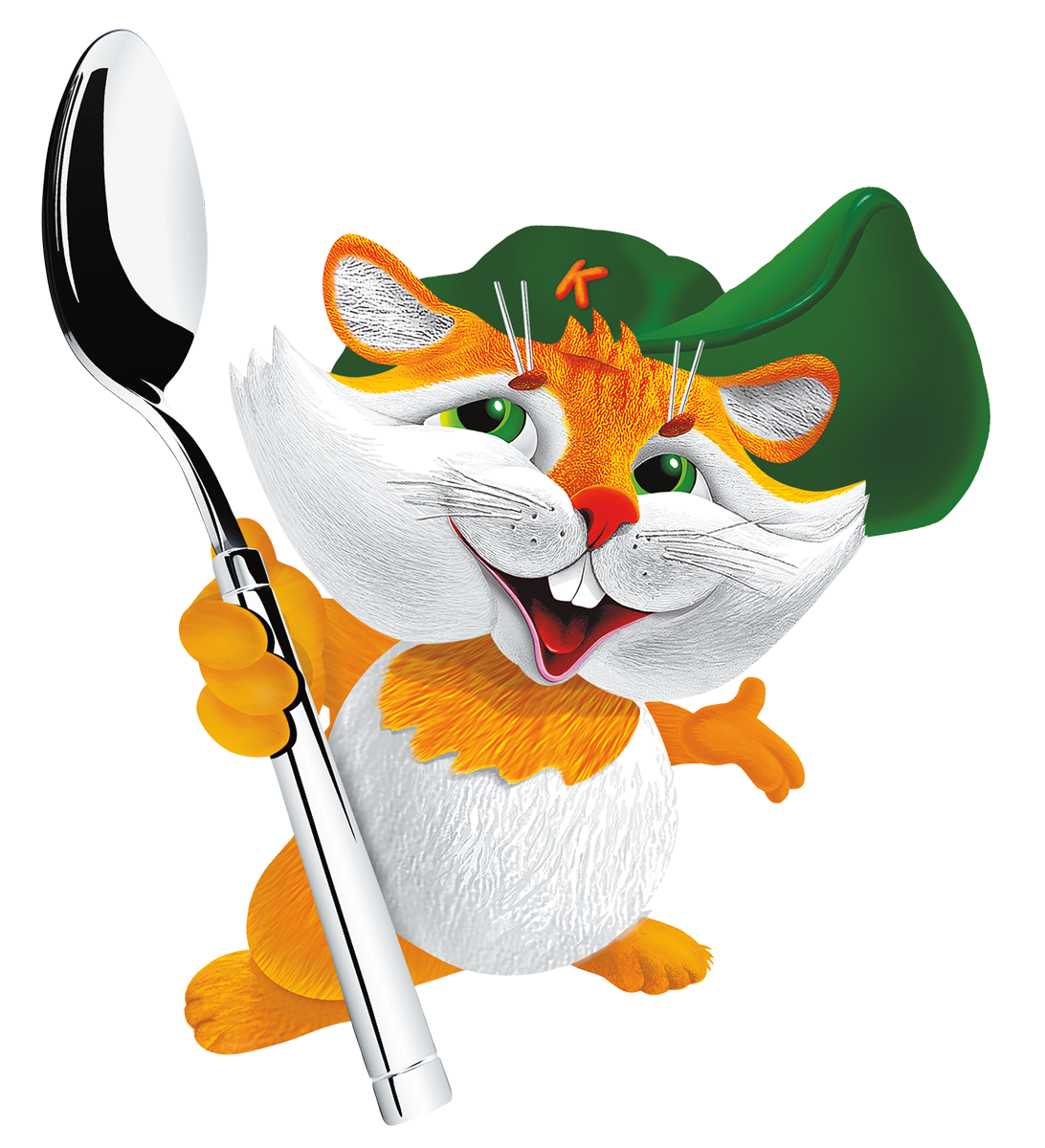 маскот Рузик с ложкой