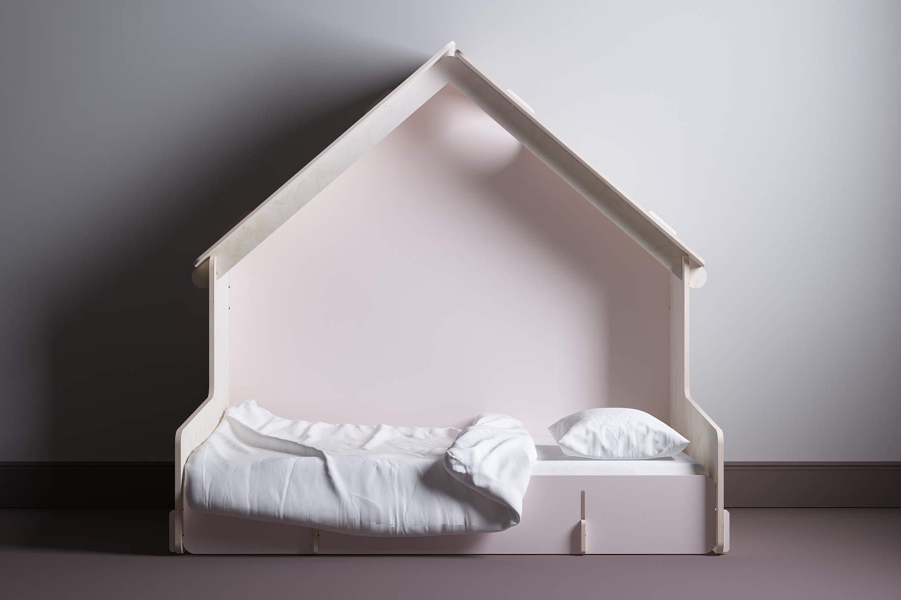 Детская кроватка в форме домика