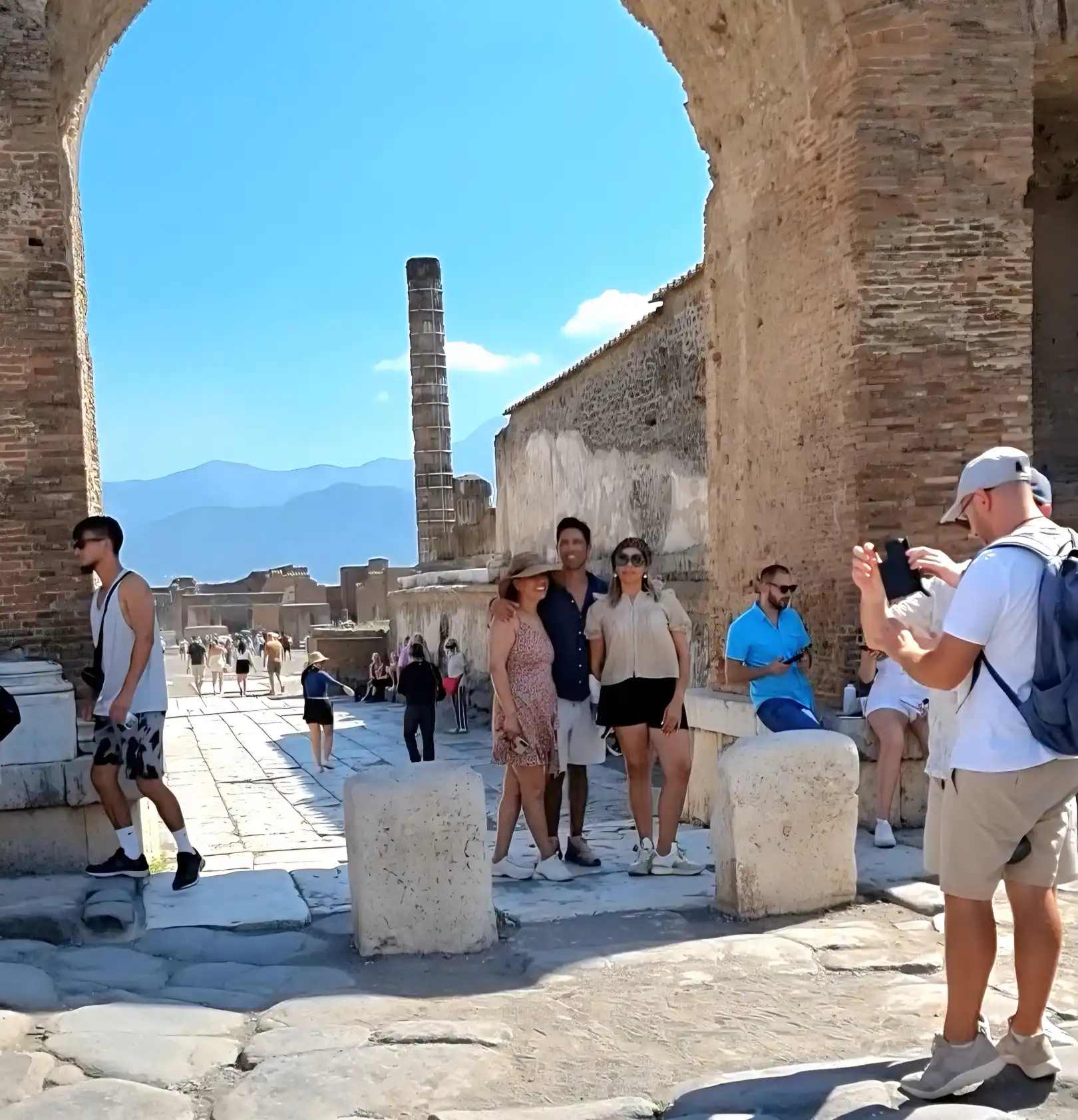 Из римов в Помпеи на поезде.