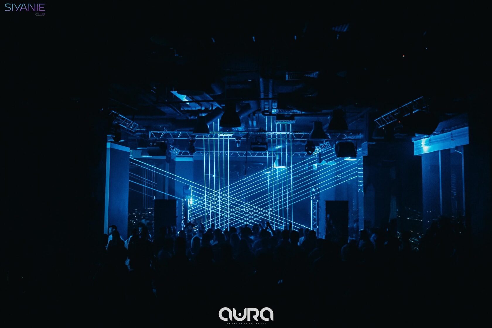 Технический продакшн, техническая дирекция — Aura. Техно-вечеринка. Концепция и дизайн, управление реализацией. Техбюро.