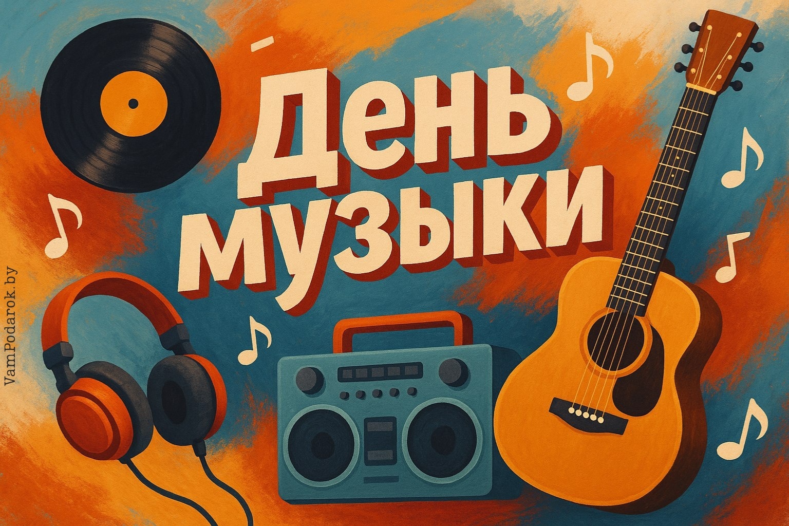 Международный день музыки – открытка