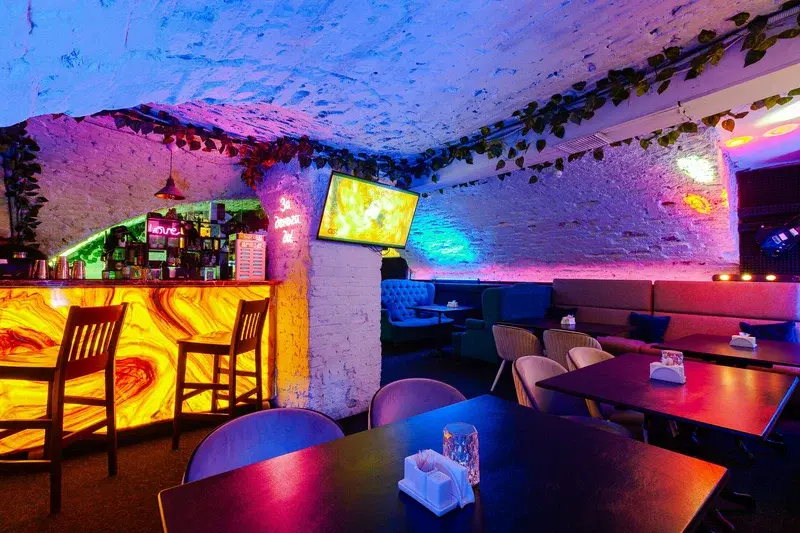 Интерьер караоке-бара Белая стрекоза