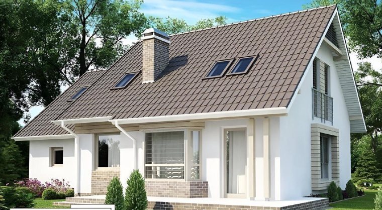 Проект дома 202.38 м², 2 этажа
