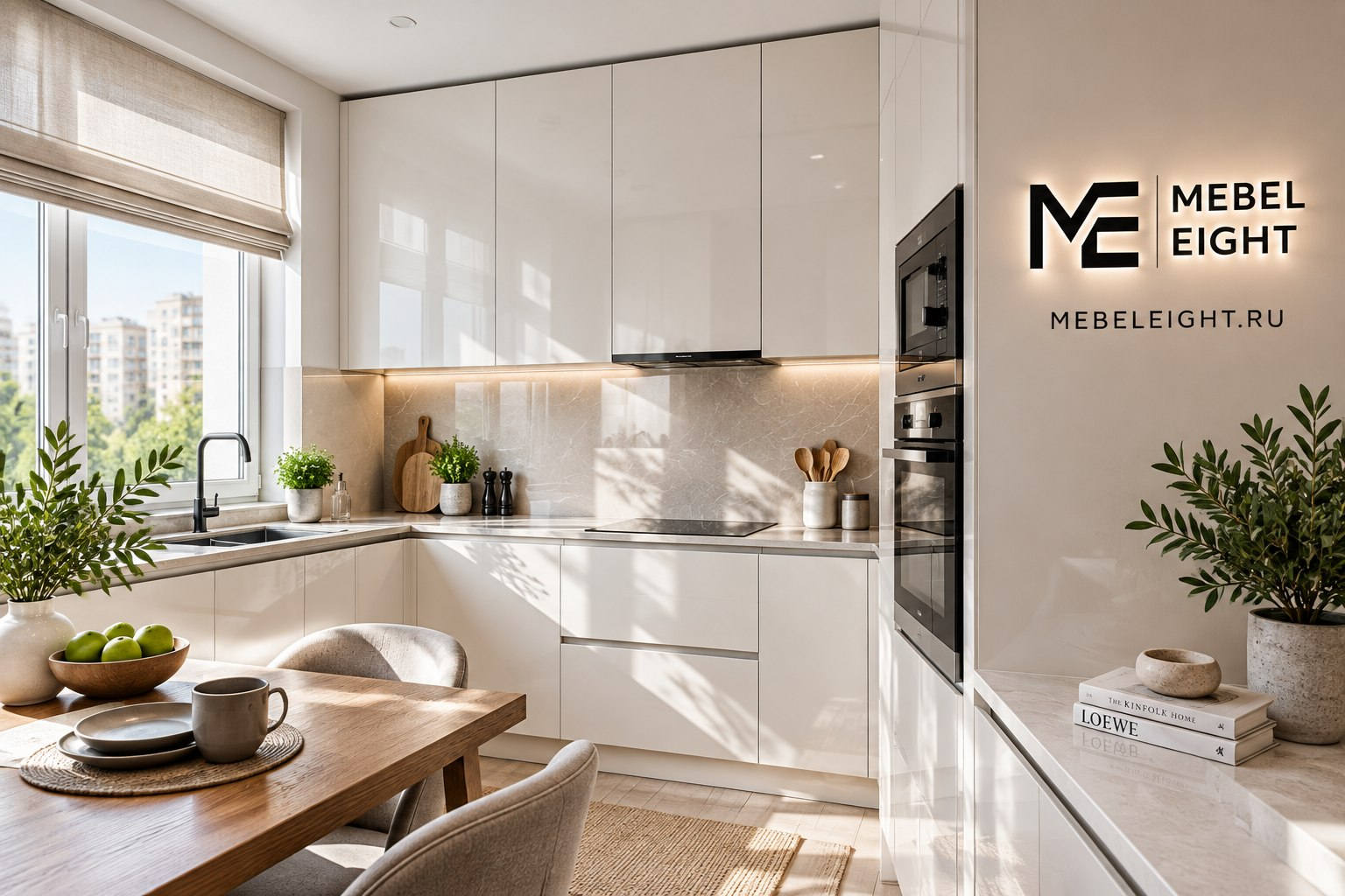 глянцевая кухня mebel eight