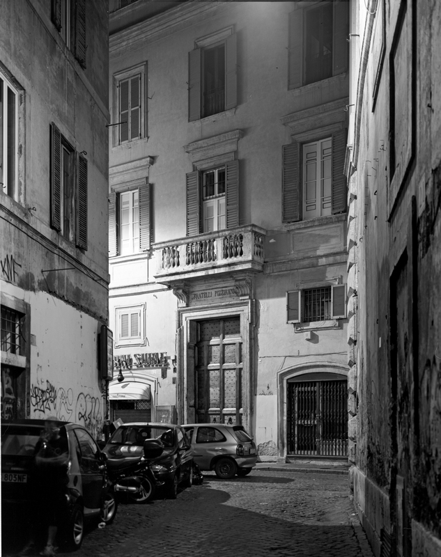 Roman Street. Rome. 2006. BW Negative.