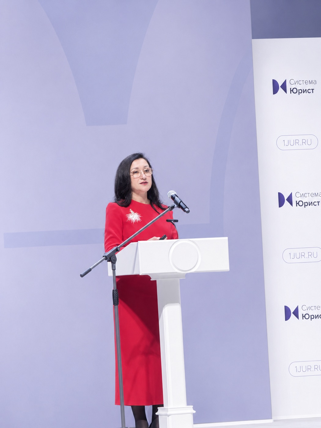 Валерия Качура выступает на Юридическом форуме в Кремле