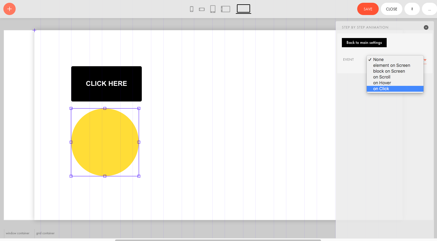 Trigger animation in Zero Block
