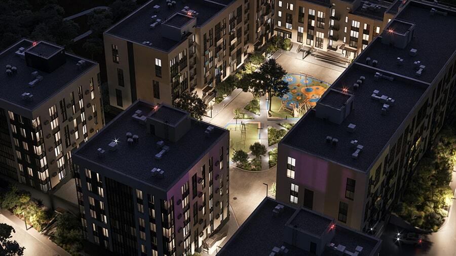 ЖК Четыре горизонта, закрытый двор