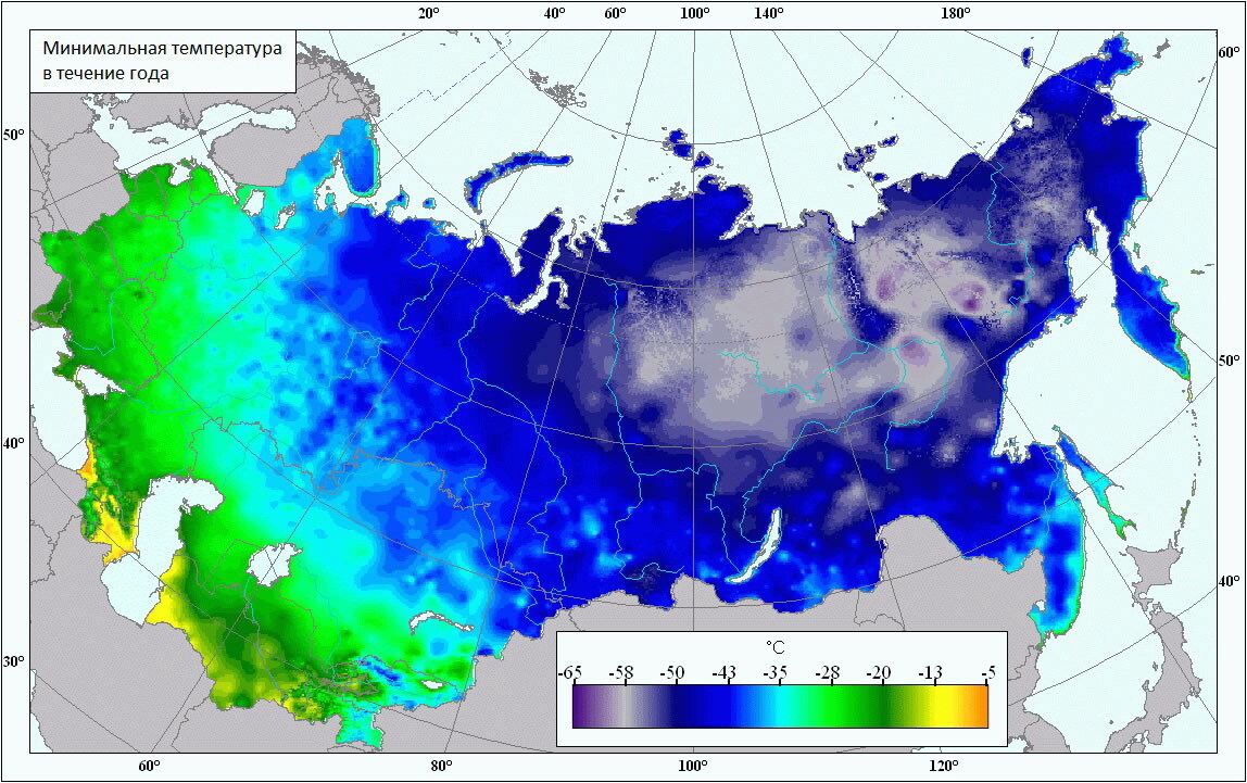 Карта температур