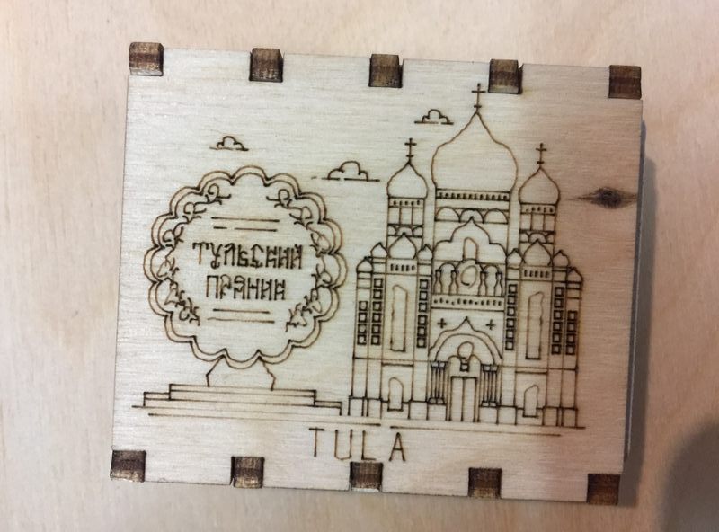 Спички сувенирные на магните города России - Тула