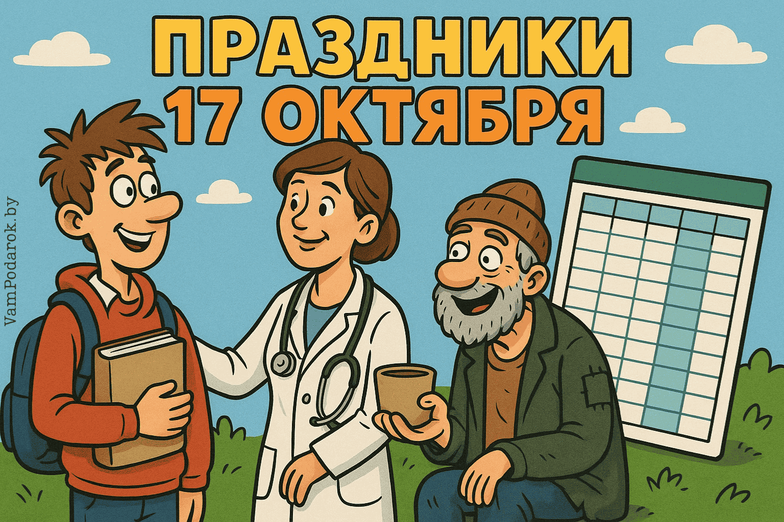 Праздники 17 октября 2025 года – открытки и картинки