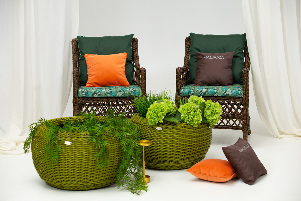 Стильные и долговечные изделия из искусственного ротанга от Malacca дома и отеля