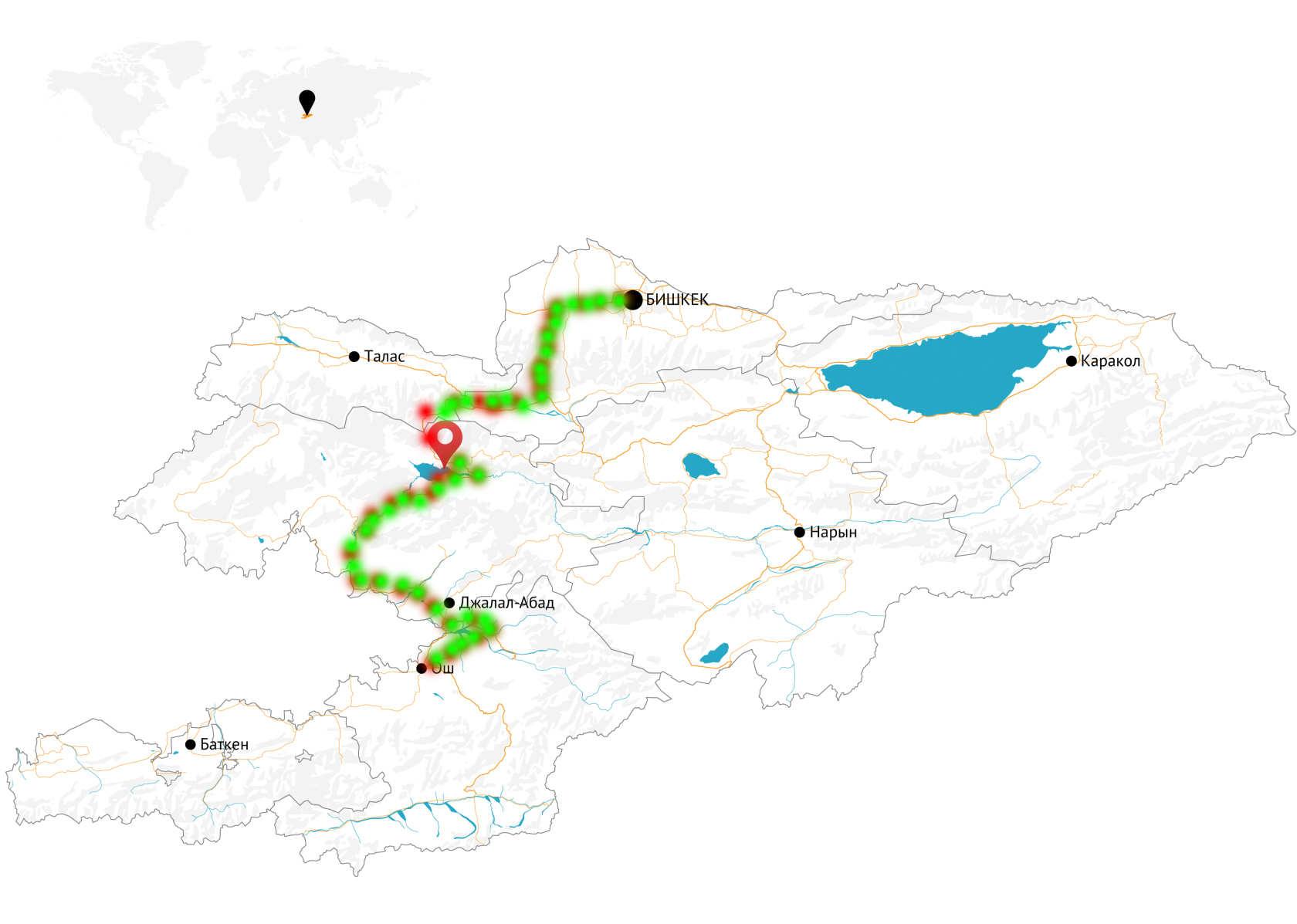 Карта джалал абад киргизия