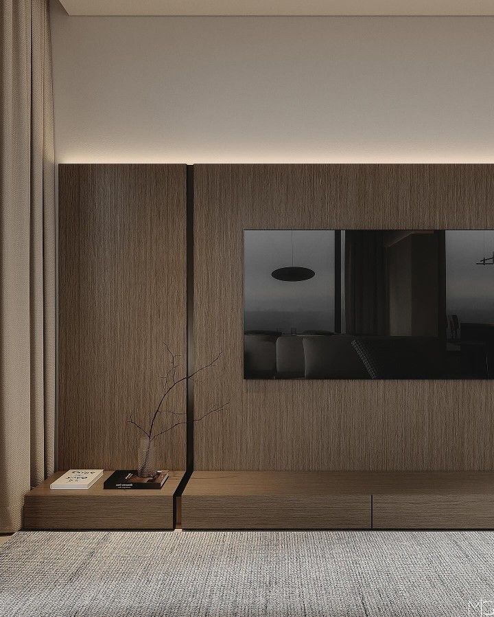 Зона отдыха, оформленная элегантными дубовыми панелями, способствующая комфорту.