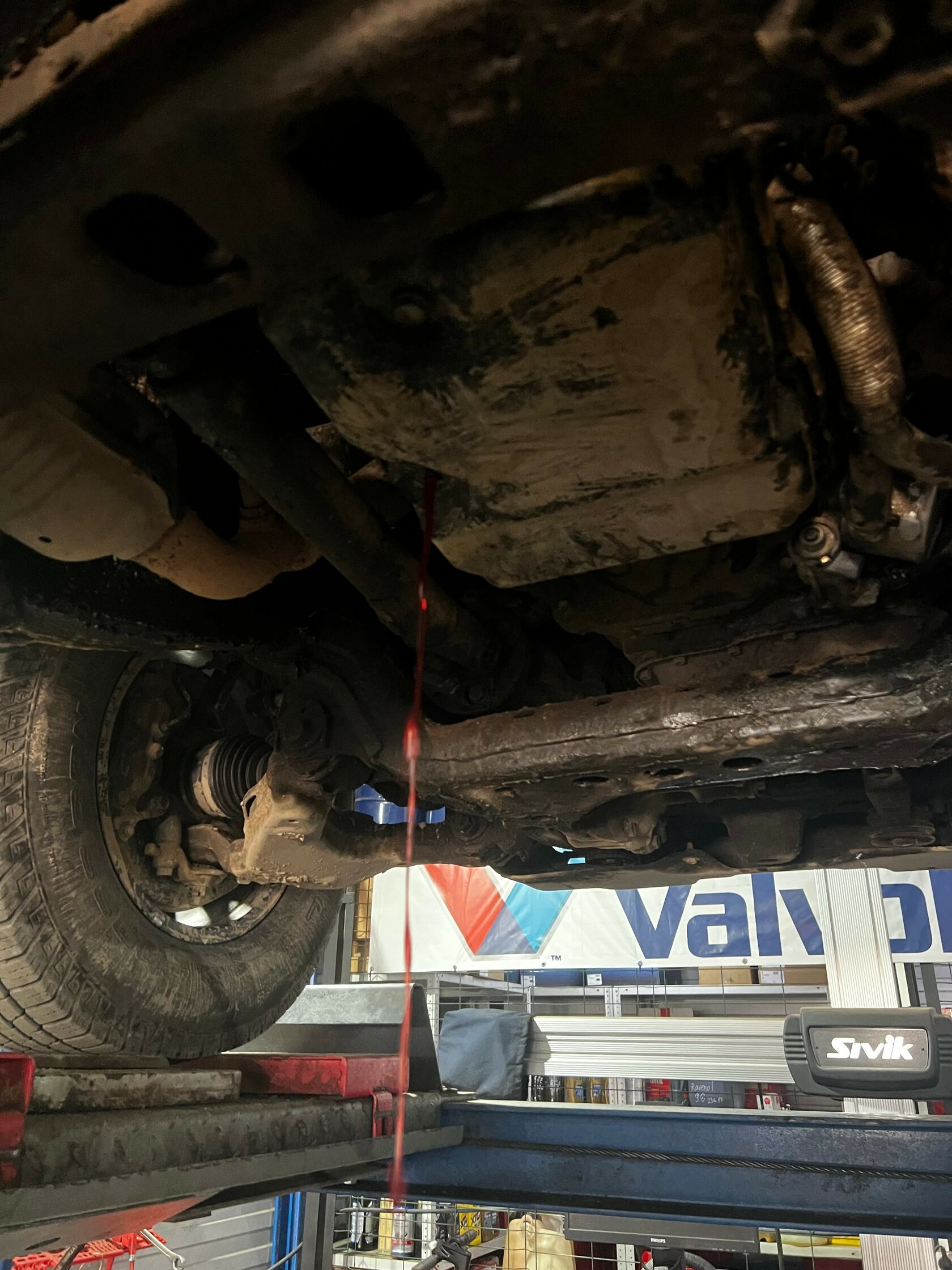 Выставление уровня масла Toyota