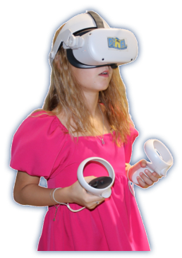 Девочка в очках виртуальной реальности