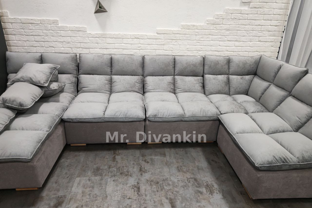 Модульный диван: после перетяжки — Mr. Divankin
