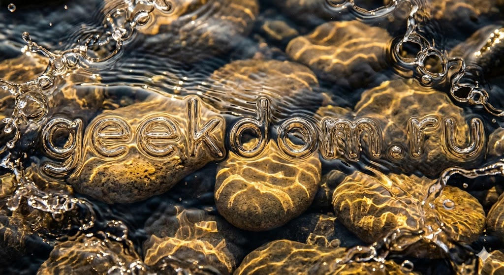 Чистая речная вода крупным планом
