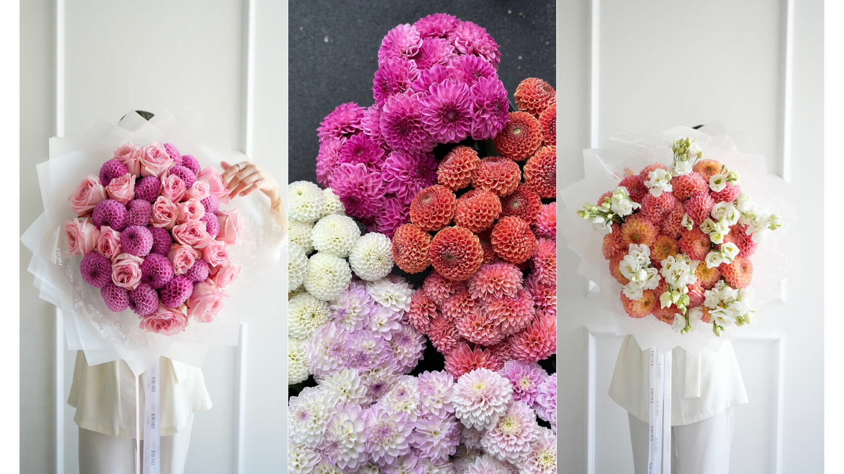 букет из 5 георгин