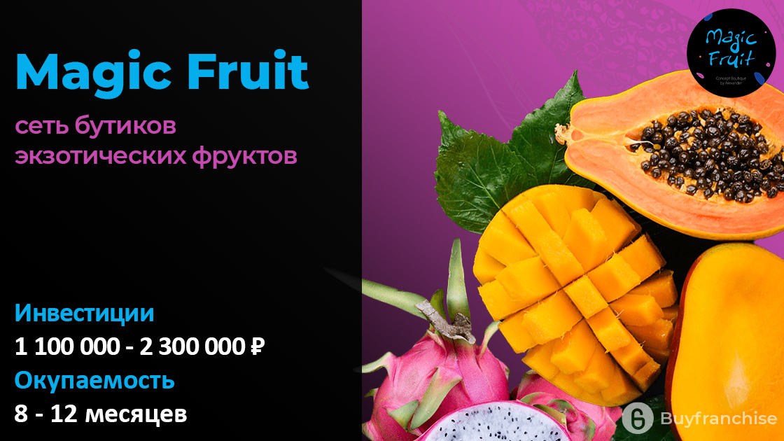 Франшиза Magic Fruit | Купить франшизу. ру
