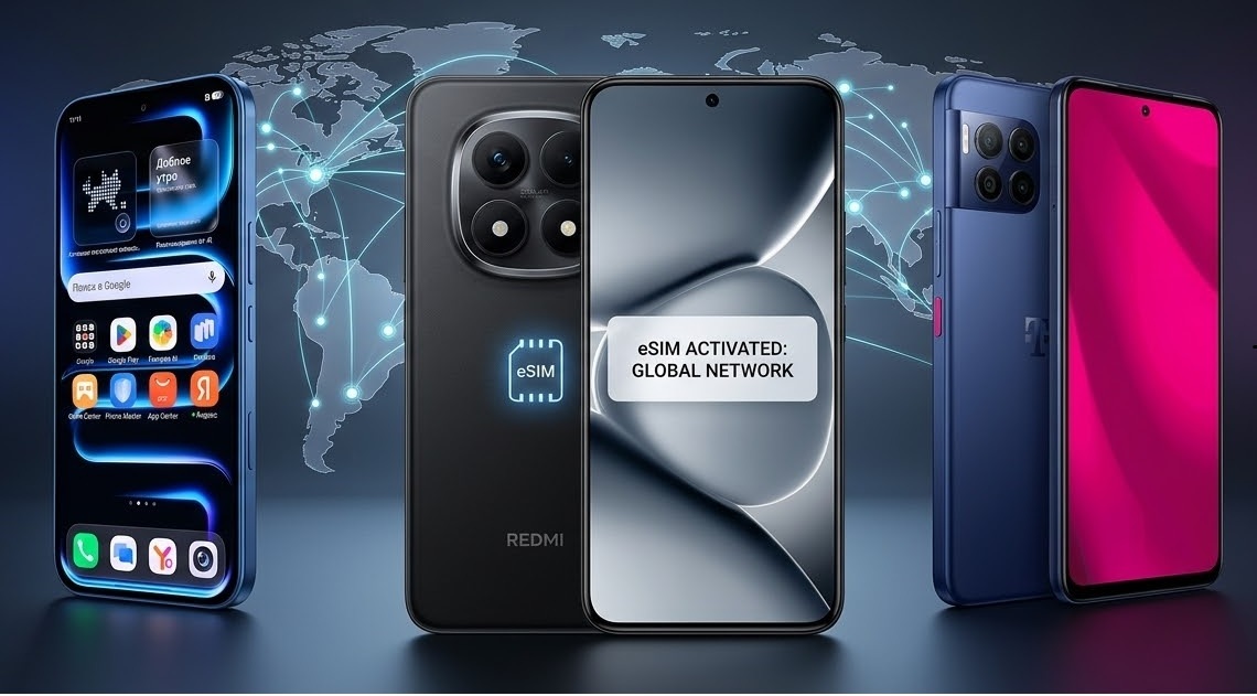 Бюджетный смартфон с E-sim 2026 на базе Snapdragon