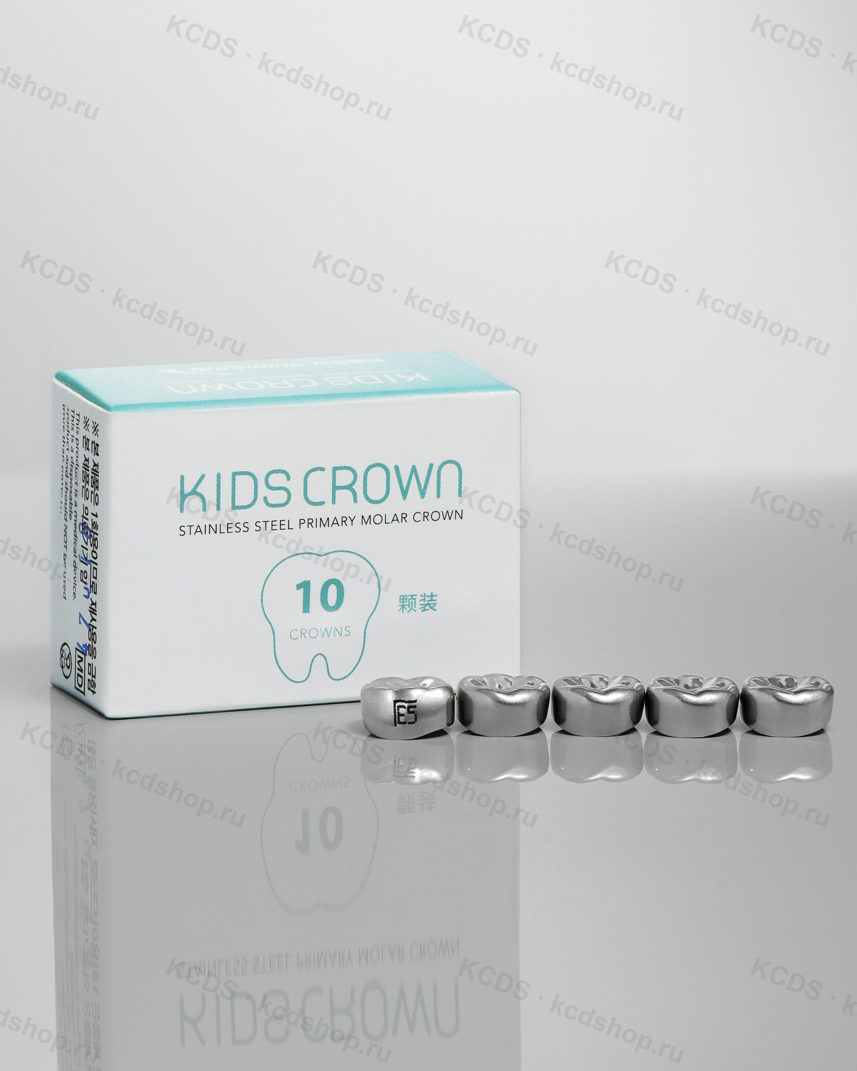 Упаковка коронок Kids Crown на молочные зубы — 10 штук
