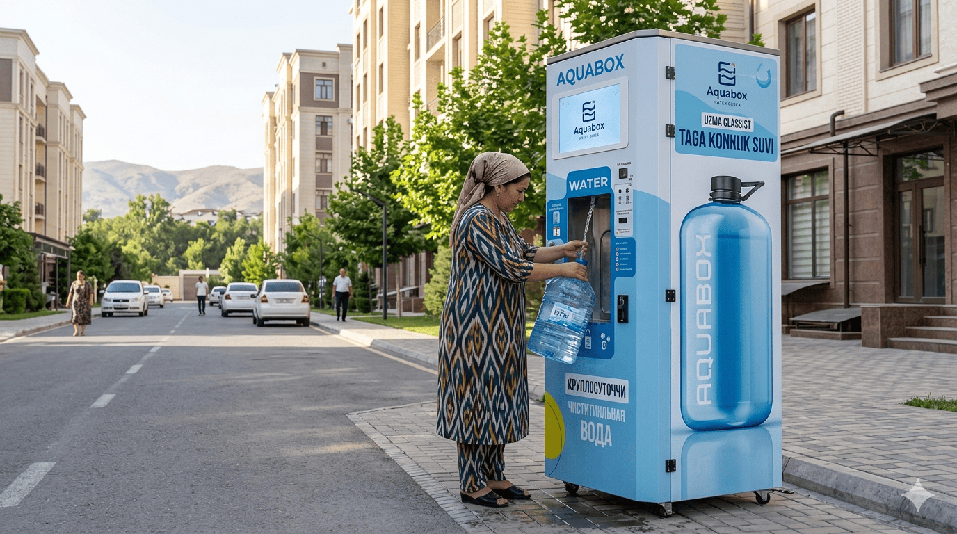 dStarting a Water Vending Business in Uzbekistan | Aquabox ROI Plan