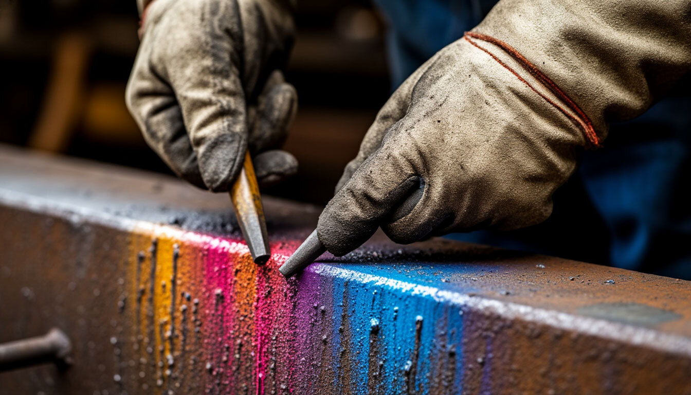 Цветовая дефектоскопия сварных швов