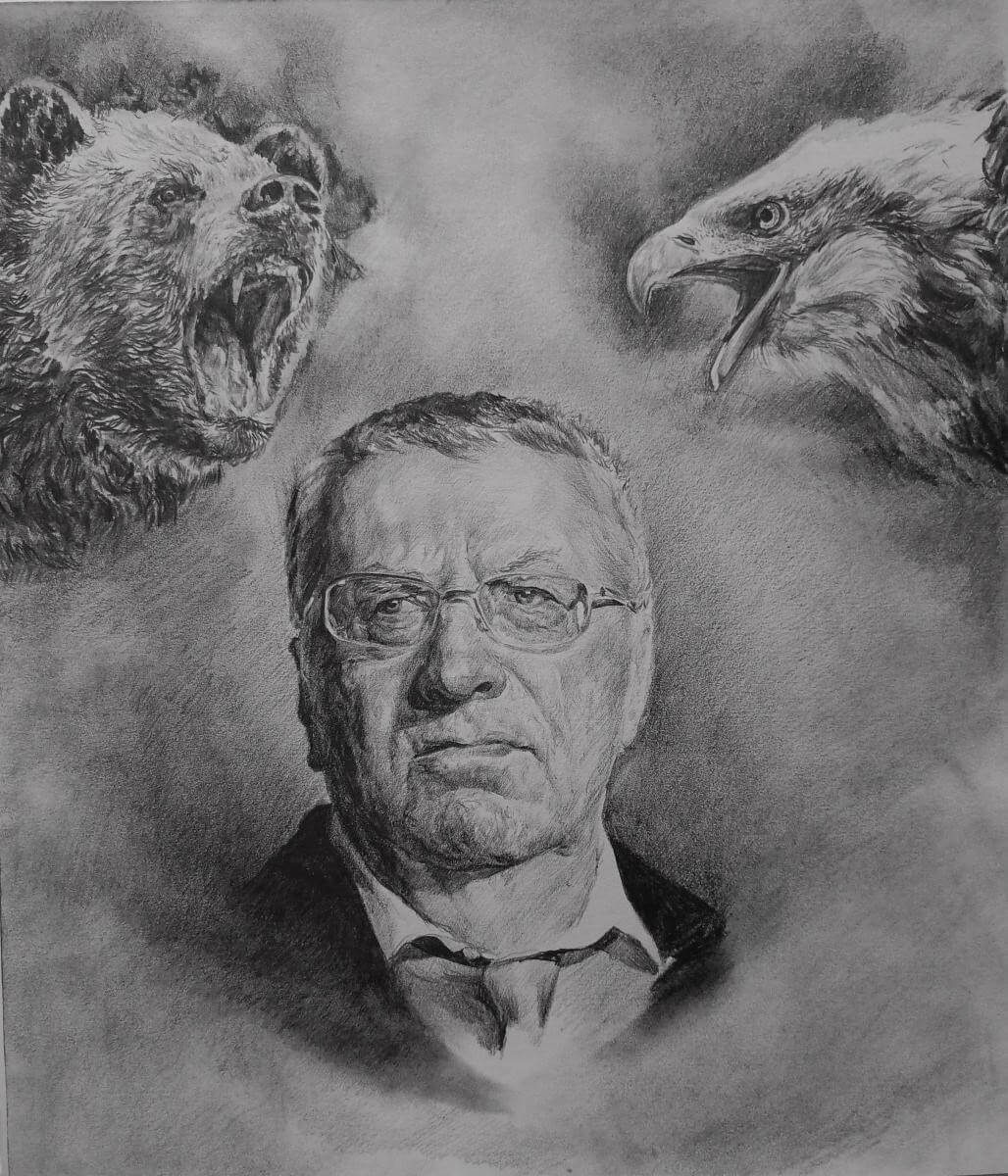  Жириновский, купить картину, рисунки, политик, нарисовать рисунок, графика рисунки, орел, рисунки карандашом, лидер ЛДПР, красивые рисунки, творчество, рисунки графикой, медведь, картины худников, Владимир Вольфович Жириновский, графика купить, русский медведь, красивые картины, картины