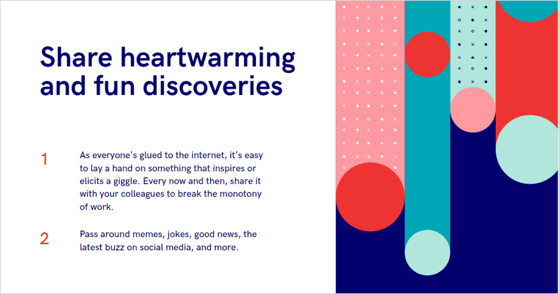 готовый шаблон презентации цветные круги