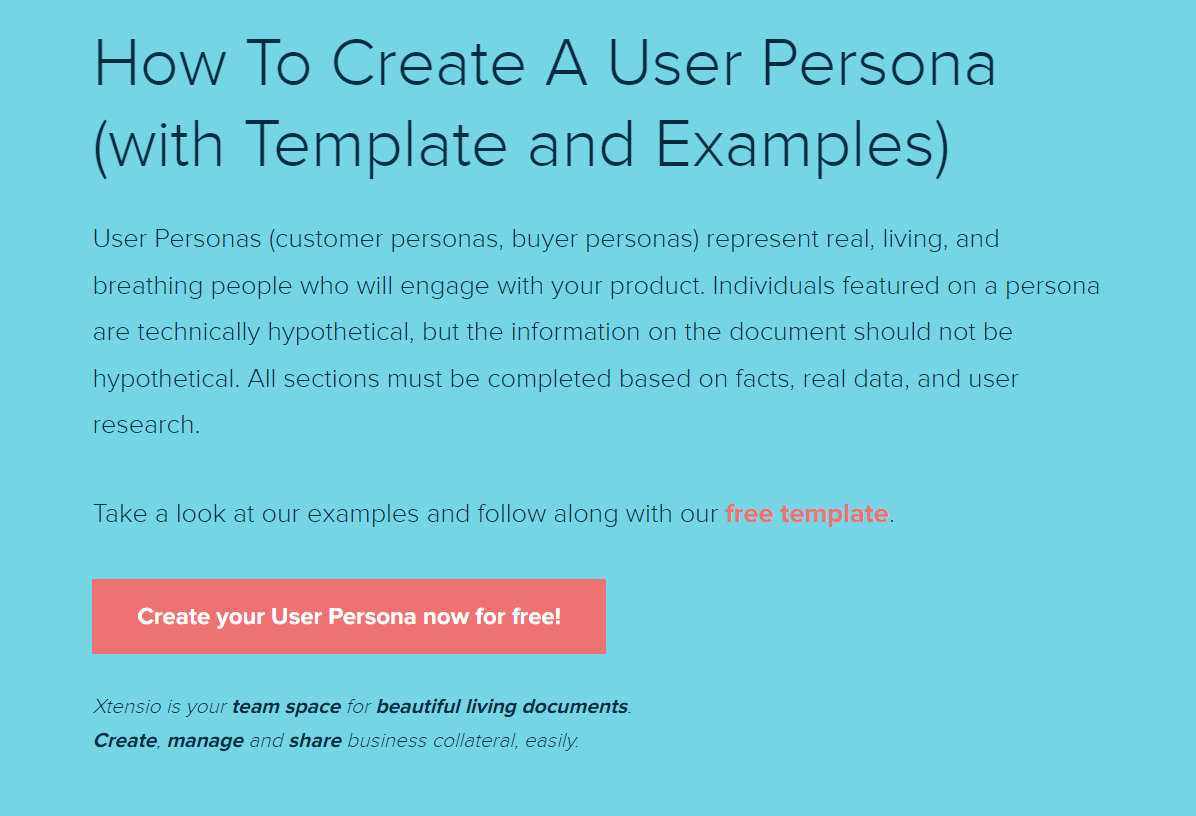 User Persona Examples Simple User персона - гайд по составлению