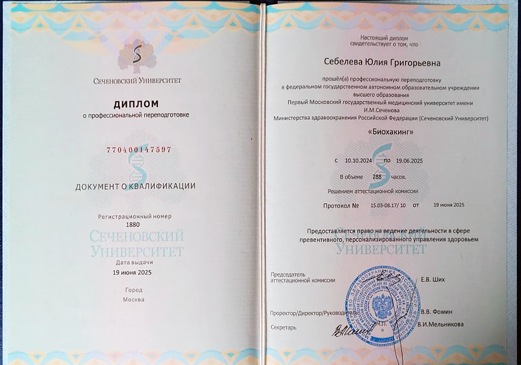 Диплом Юлии Себелевой