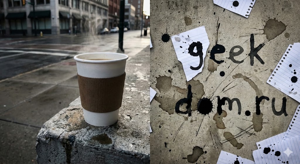 Утренний кофе в городе во время прогула уроков