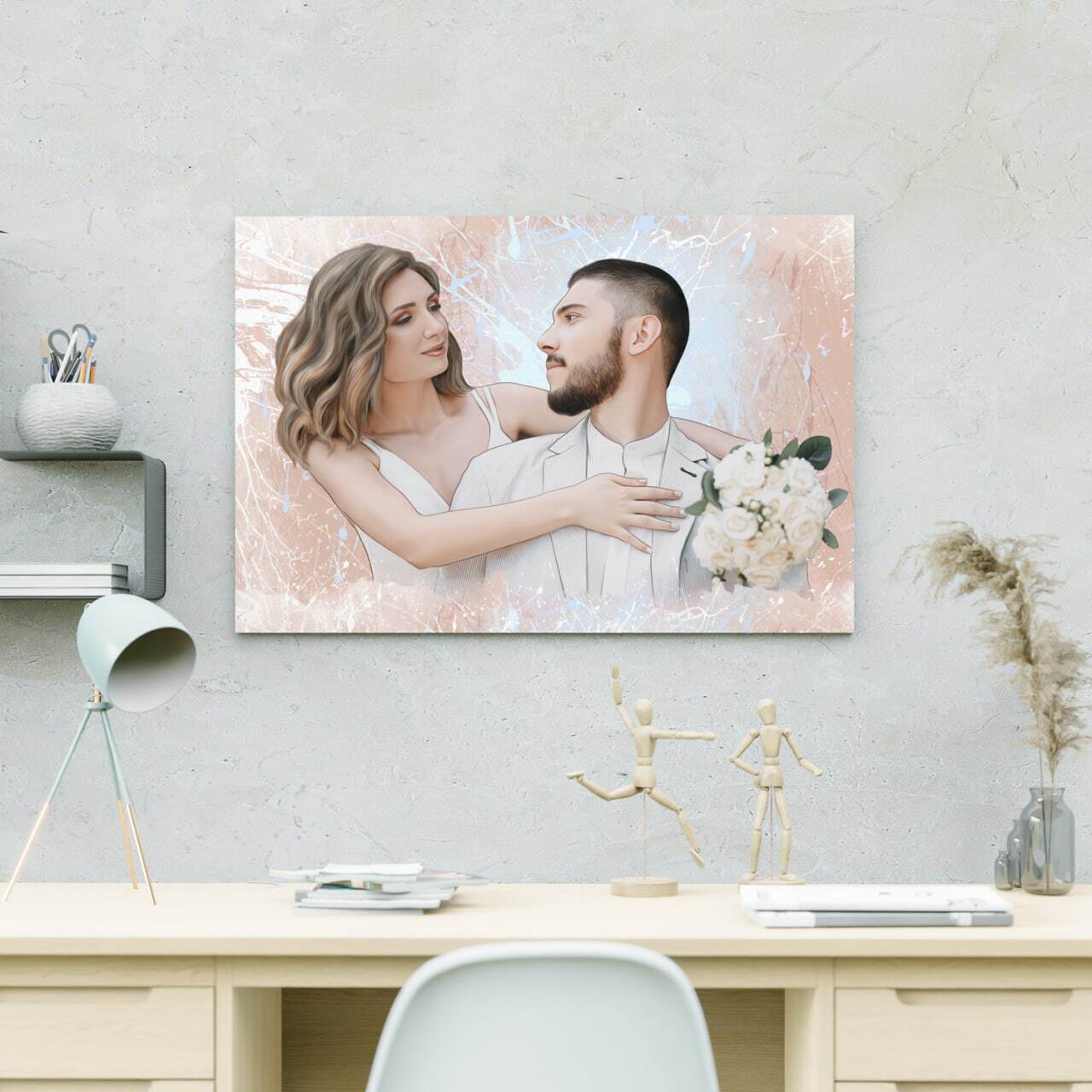 Заказать портрет на холсте в стиле dream art