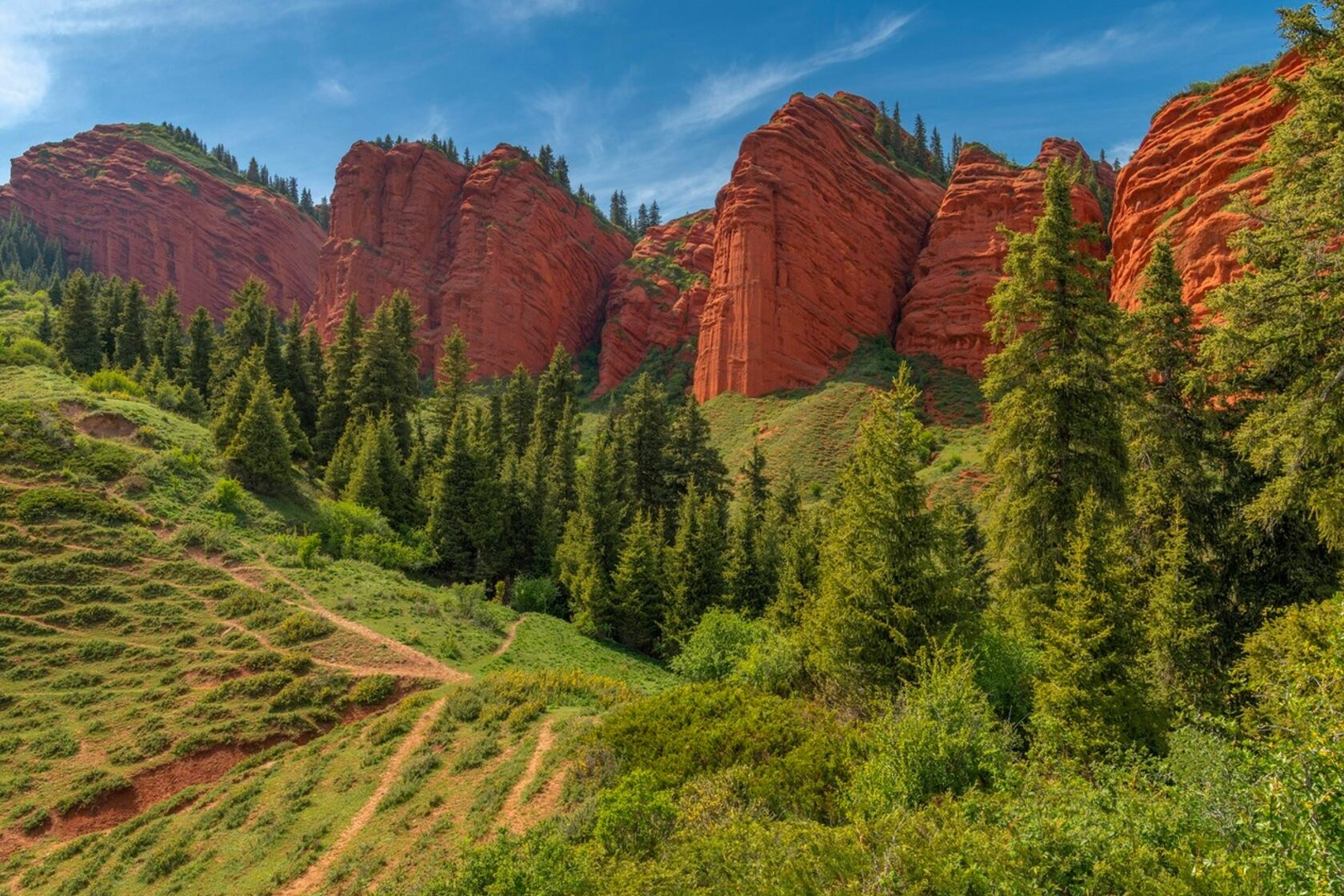 Jety-Oguz — scenic valley in Kyrgyzstan